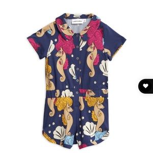 Seahorse Playsuit by Mini Rodini